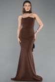 Abendkleid im Meerjungfrau-Stil Lang Braun ABU5627