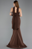 Abendkleid im Meerjungfrau-Stil Lang Braun ABU5627