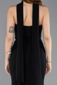 Abendkleid im Meerjungfrau-Stil Lang Schwarz ABU5627