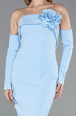 Abendkleid Lang Eisblau ABU5629