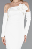 Abendkleid Lang Weiß ABU5629