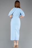 Abendkleid Midi Eisblau ABK2517