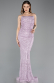 Abendkleid Lang File Lila ABU5636