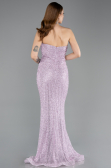 Abendkleid Lang File Lila ABU5636