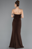 Abendkleid im Meerjungfrau-Stil Lang Braun ABU5680