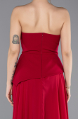Abendkleid Lang Chiffon Fuchsie dunkel ABU5681