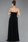 Abendkleid Lang Chiffon Schwarz ABU5681
