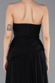 Abendkleid Lang Chiffon Schwarz ABU5681