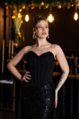 Abendkleid Lang Schwarz ABU5682