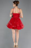 Abendkleid Kurz Rot ABK2435