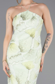 Abendkleid Lang Schuppig Minzgrün ABU5713