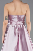 Abendkleid Lang Satin Puder ABU4774
