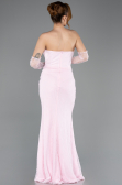 Abendkleid Lang Spitze Puder ABU5717