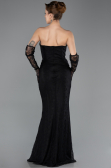 Abendkleid Lang Spitze Schwarz ABU5717