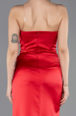 Abendkleid Lang Satin Rot ABU5708
