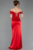 Abschlusskleid Lang Satin Rot ABU5709