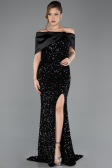 Abendkleid Lang Schwarz ABU5711