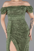 Standesamtkleid Lang Spitze Khaki ABU5728
