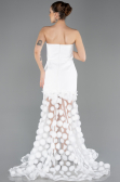 Abendkleid Lang Weiß ABU5635