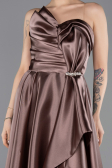Kupfer Abendkleid Satin Lang ABU4561