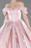 Designer Abendkleid Lang Satin Puder ABU5749