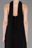 Abendkleid Lang Chiffon Schwarz ABU5757