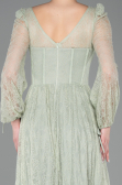 Standesamtkleid Lang Spitze Minzgrün ABU5797