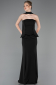 Standesamtkleid Lang Schwarz ABU5774