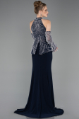 Abendkleid Lang Marineblau ABU5787