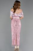 Puder Partykleid Perlenbesetzt Midi ABK2453