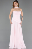 Abschlusskleid Lang Chiffon Puder ABU5763