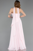 Abschlusskleid Lang Chiffon Puder ABU5763