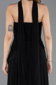 Abschlusskleid Lang Chiffon Schwarz ABU5763