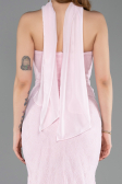 Puder Abendkleid Spitze Lang ABU5686