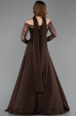 Braun Standesamtkleid Lang ABU5662