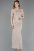Abendkleid Lang Spitze Nerzbraun ABK2548