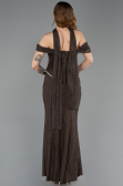 Abendkleid Lang Spitze Braun ABU5839