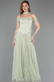 Abendkleid Lang Spitze Minzgrün ABU5799