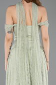 Abendkleid Lang Spitze Minzgrün ABU5799