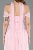 Abendkleid Lang Spitze Puder ABU5799