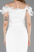 Partykleid Midi Weiß ABK2545