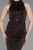 Braun Abendkleid Lang ABU4791