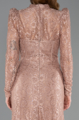 Abendkleid Lang Spitze Kupfer ABU5771