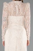 Abendkleid Lang Spitze Beige ABU5771