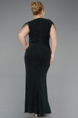 Abendkleid in Übergröße Lang Smaragdgrün ABU5731