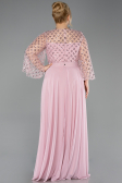 Abendkleid in Übergröße Lang Chiffon Puder ABU5875
