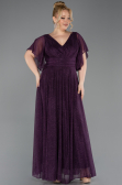 Violette Abendgarderobe İn Großen Größen Lang ABU5323