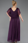 Violette Abendgarderobe İn Großen Größen Lang ABU5323