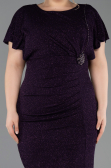 Abendkleid in Übergröße Midi Violette ABK2535