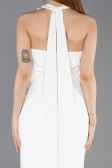 Partykleid Midi Weiß ABK2551
